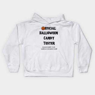 Official Halloween Candy Tester White Kids Hoodie